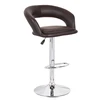 Easy to clean height adjustable counter height rubber ring bar stool