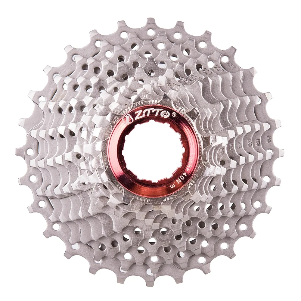 

ZTTO Road bicycle Cassette 11 Speed 11-28T Freewheel Flywheel Sprocket for Parts 105 5800 UT 6800 DA 9100 durable Bicycle Part, Silver