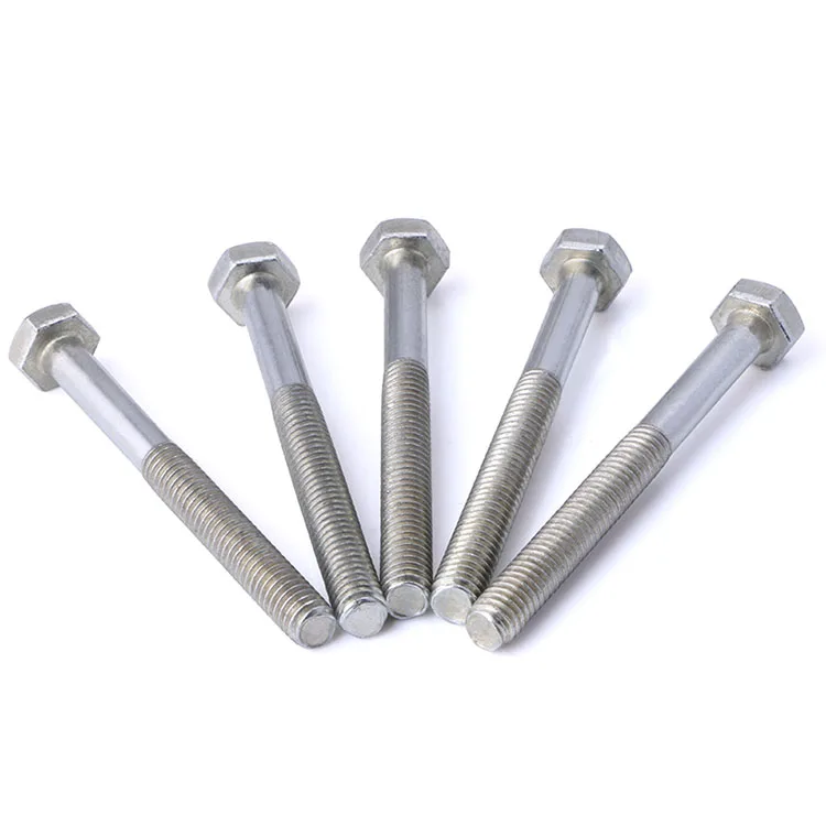 
Metric steel hex screw din 933 M1.6-M14 class 4.8 6.8 