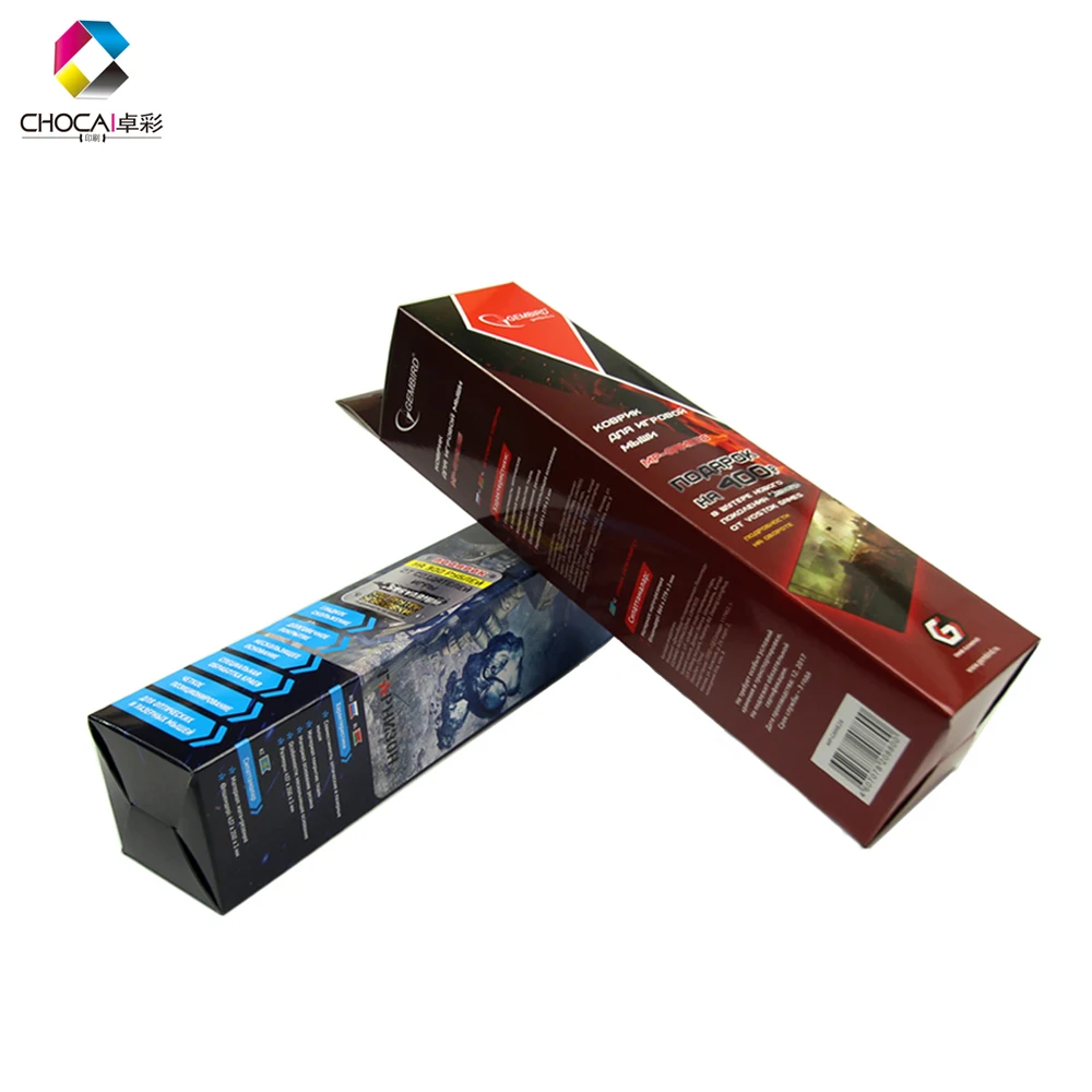 Custom High Quality Gaming Mouse Pad Paper Box Wholesale 6c Coated