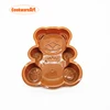 Hot sale big bear shape heat resistant silicone cake mould for baking