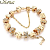 

Key pendant gold plated charming bracelet rhinestone crystal charm bracelets