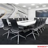 Luxury Artificial Marble Long 10 Person Company Conference Room Chatting Desk Boardroom Table