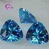 Wuzhou hot sale lab created fat triangle shape blue spinel gems