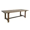 farmhouse reclaimed trestle dining table solid wood