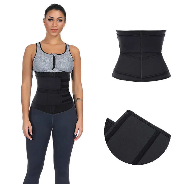 

New Product Women'S Full Body Shapers Cow Leather Waist Belt Latex Waist Trainer Corset, As shown