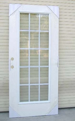 Entry Steel Glass Door 15 Lite Clear Glass Steel Exterior Door