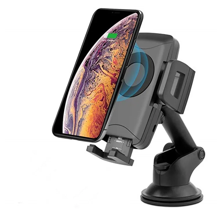 

Qi Wireless Fast Charger Car Mount Dashboard Car Phone Holder Compatible iPhone Xs MAX/XS/XR/ Galaxy S9 Plus/ S9 /S8 Plus