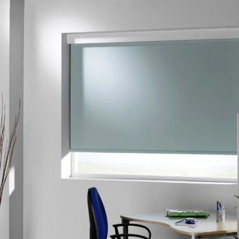 

motorized manual fascia square bracket dual roller blinds