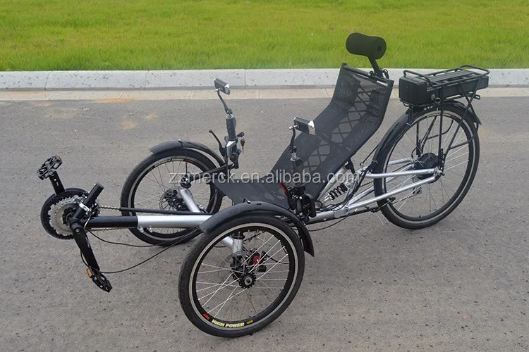 New Design Two Front Wheels One Person Electric Recumbent Trike Tadpole ...