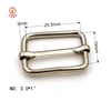 Wholesale price rolling iron strap slider buckle for leather handbags