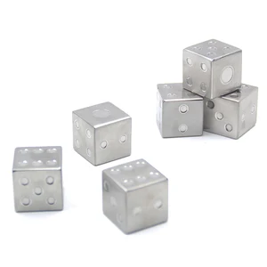 Image of 2018 Amazon New Products Stainless Steel Dice Ice Cube Dice Whiskey Stones