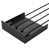 Lesozoh Computer PC case cable 5.25 inch 19pin to 4Ports USB3.0&Mounting 2.5"HDD/SSD*1 Optical Drive Front Panel
