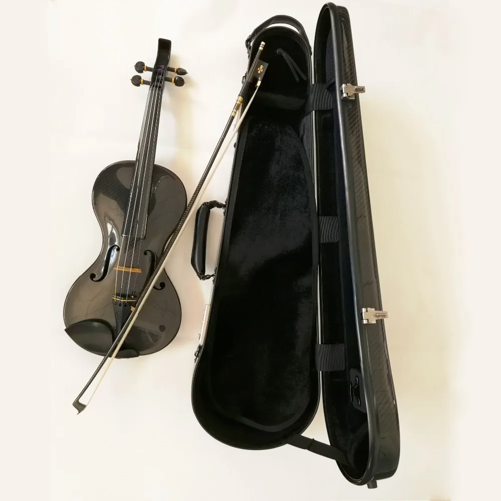 

Full Size Good Sale Carbon Fiber Violin, Black, yellow