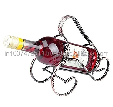 Metal One Bottle Wine Holder Single Rack Creative Metal One Bottle Wine Holder Single Rack Creative Display Holding