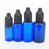 hot selling type eliquid bottle 30ml 60ml 1oz 2 oz plastic blue pet bottle with black tamper proof cap ejuice packing
