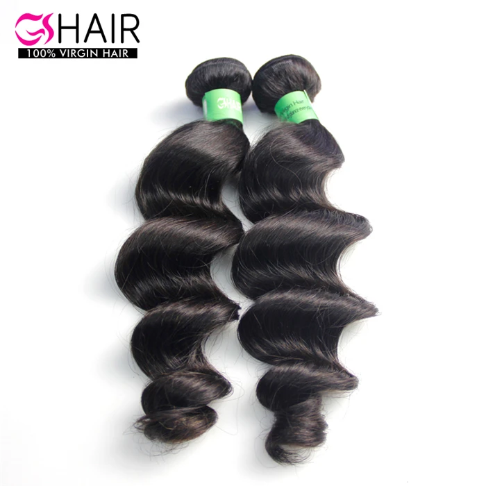 

2pcs/lot 7A Brazilian virgin remy hair weave loose wave mix length 12 -30 inch natural color free shipping double wefted hair, Natural color 1b to #2