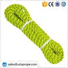 8mm 15M Green with black braided polyester pull cord pull rope