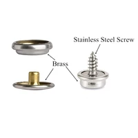 

Metal nickle free brass snap buttons with 10mm stainless steel screw for furniture