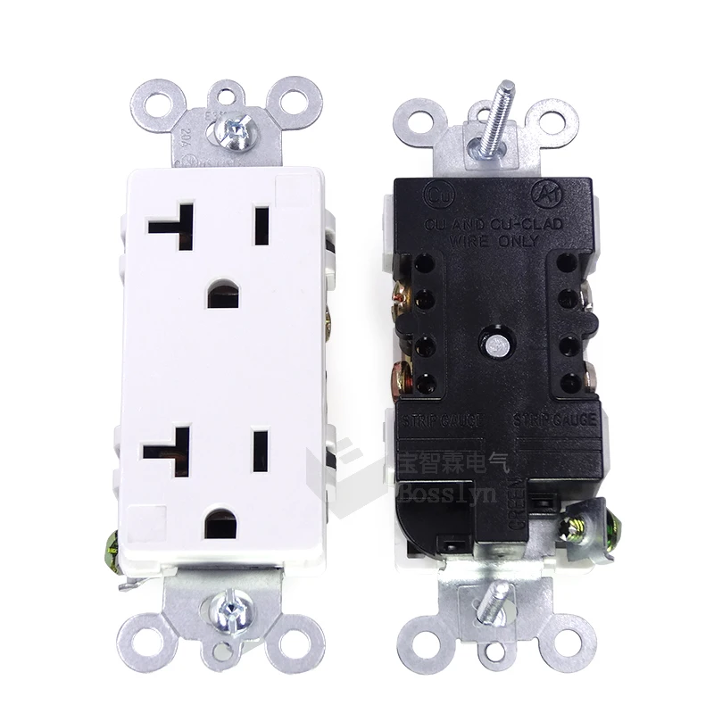 Usa Socket Standard Duplex Wall Outlet Socket 20 Amp 125volt Buy Usa