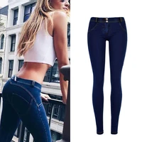 

2019 Women Push Up Jeans Skinny Button Zipper Plus size clothing New Fashion Sexy Female Pantalones Jeans Pencil Pants