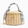 custom summer kids natural handmade rattan basket beach bag children handbag for girls