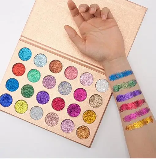 

HOT cosmetics highlighter glitter,cheap glitter eye shadow private Label,24 color makeup glitter eyeshadow palette