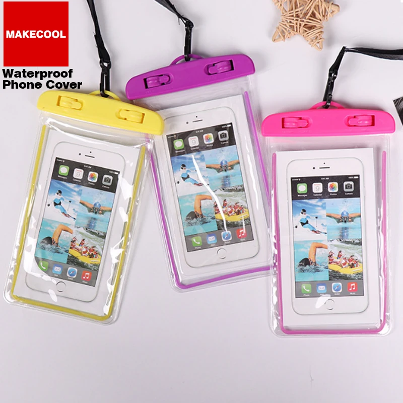 

New brand universal transparent waterproof bag mobile phone bag, As picture show