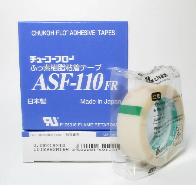Japan Chukoh Adhesive Tapes Asf-110fr Ptfe Silicone Adhesive Tapes 0.08 ...