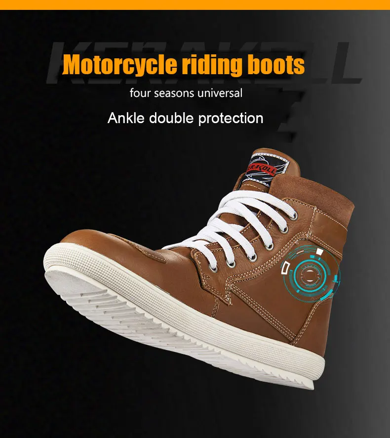 Duhan Kerakoll Waterproof Motorcycle Racing Shoes New Cowhide Leather