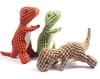 Custom Eco friendly Dinosaur Shaped Chew Plush Dog Sound Toys