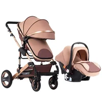 

factory wholesale European highview 3 in1 baby stroller with car seat