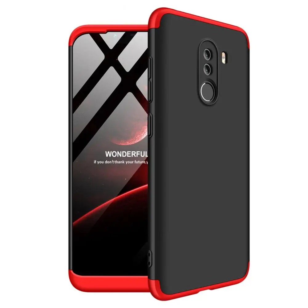 

GKK 3 in 1 Full 360 Degrees PC Case For Xiaomi Pocophone F1, 9 colors