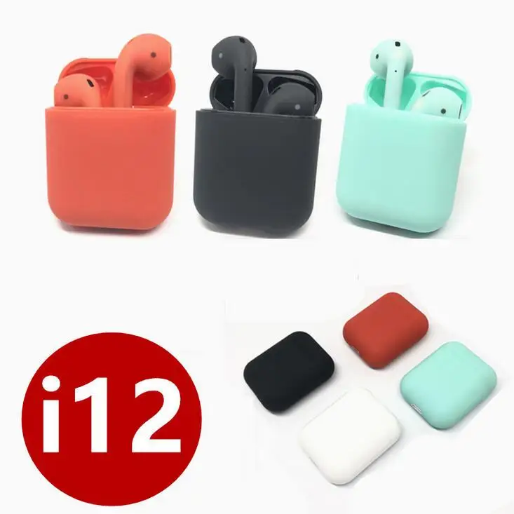 

Free shipping US i12 i11 touch control original size TWS stereo i14 i7s i12 touch wireless Earbuds earphone, White