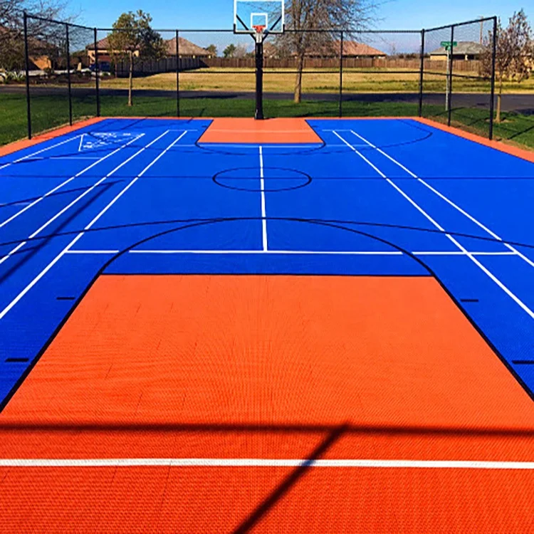 

2021 full size multi sport court co-friendly removable basketball flooring tiles with top quality