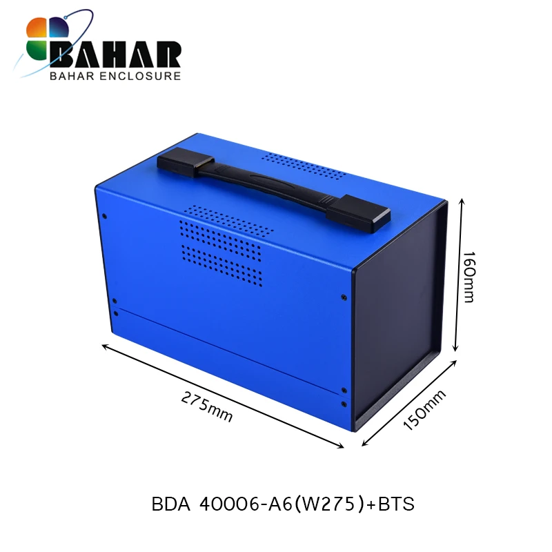 Portable iron box BDA40006-W275+BTS iron metal enclosure from factory price