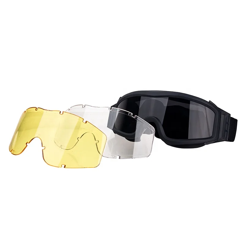 Hunting goggles Wind Dust Protection Tactical Glasses Outdoor Sports Motorcycling Glasses BK