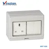 Winston British Type IP55 Waterproof Electrical 2Gang Switch 1Gang Socket