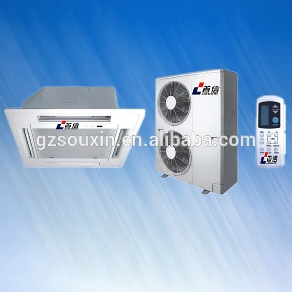24000btu Ceiling Cassette Type Air Conditioner 2ton 3ph 220v