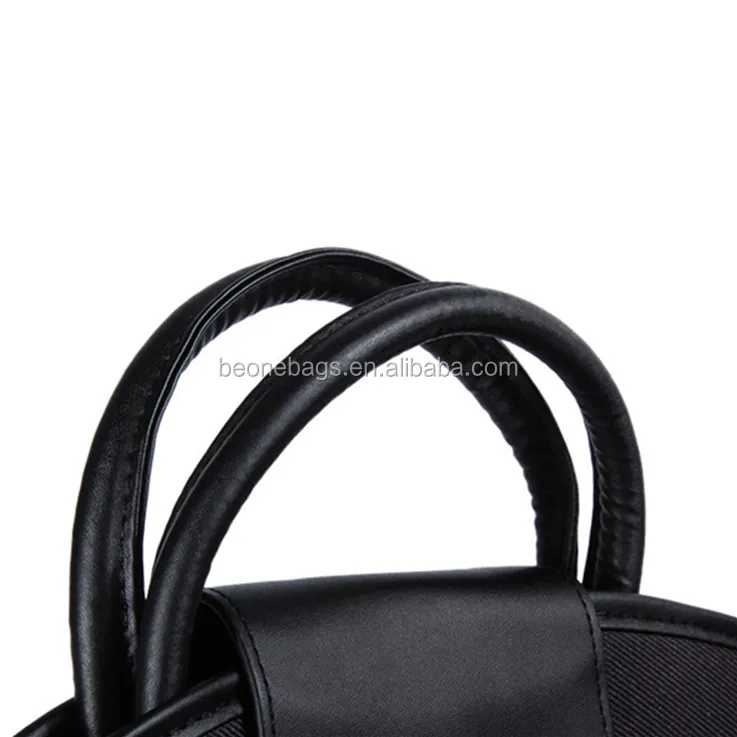 Nylon Suit Cover Bags Mens Travel Convertible Garment Bag With Leather