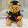 High Quality School Toys Kids Cute Gift Custom Graduation Teddy Bear with clothes