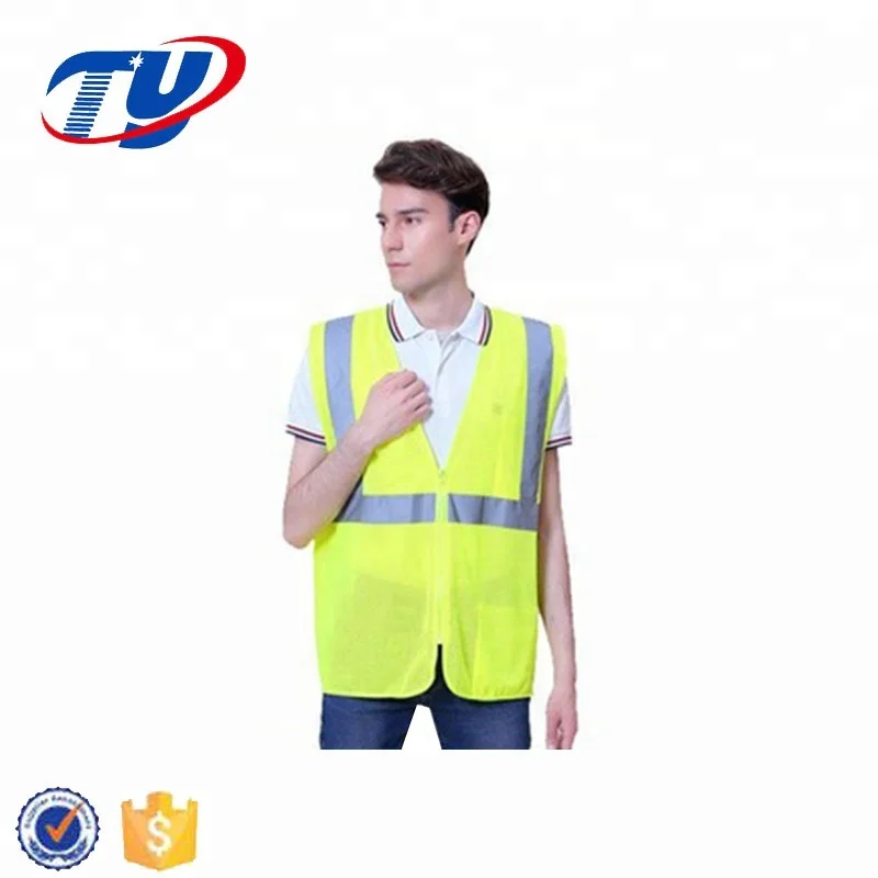 
China Wholesale Fluorescent Reflecting Safety Vest 
