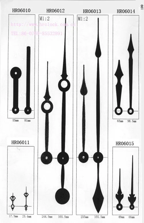 17 1/2 Inch Clock Hands Long Clock Hands Large Pointer Clock Arrows