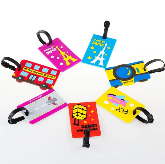 

Travel Accessory Luggage Souvenir Soft Pvc Tag For Suitcase, Customized