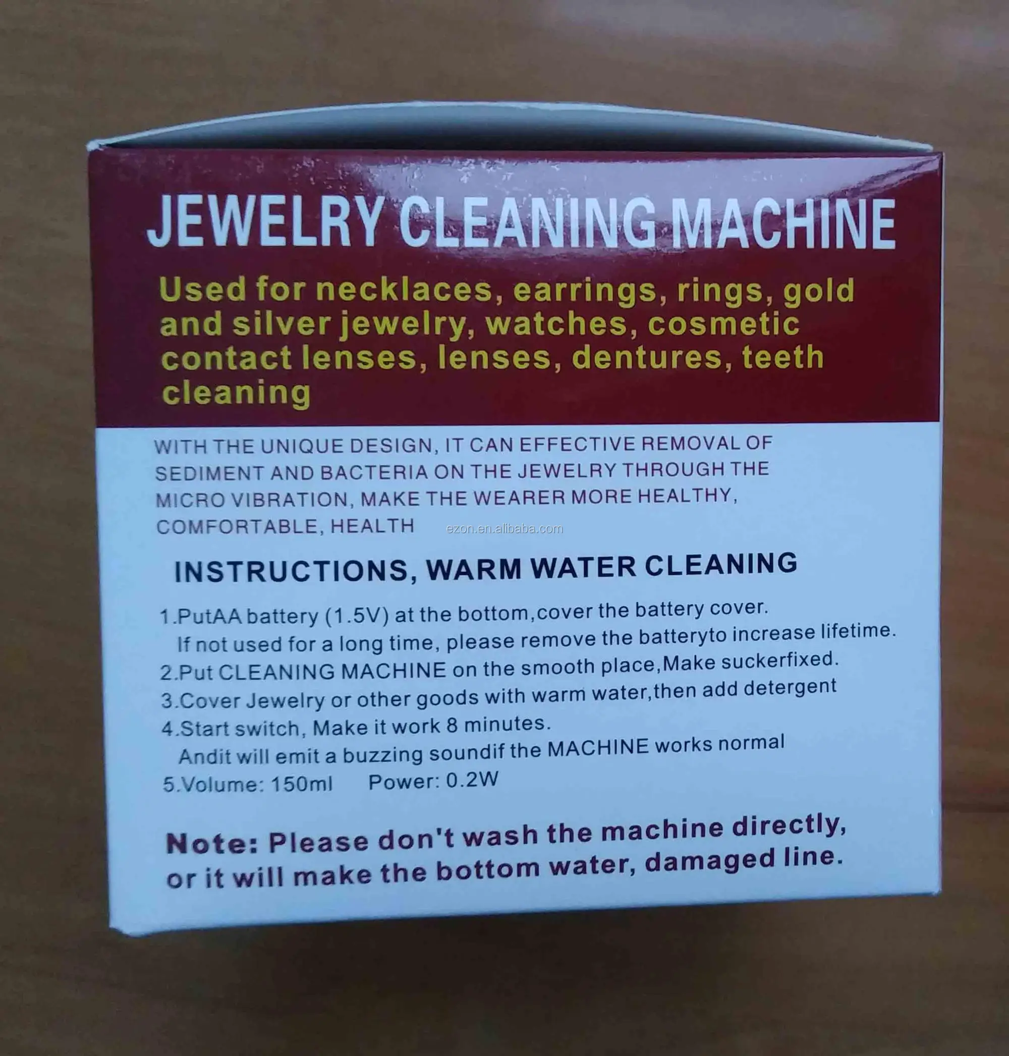 Portable Jewelry Cleaning Machine,Household Jewelry Glasses Sonic