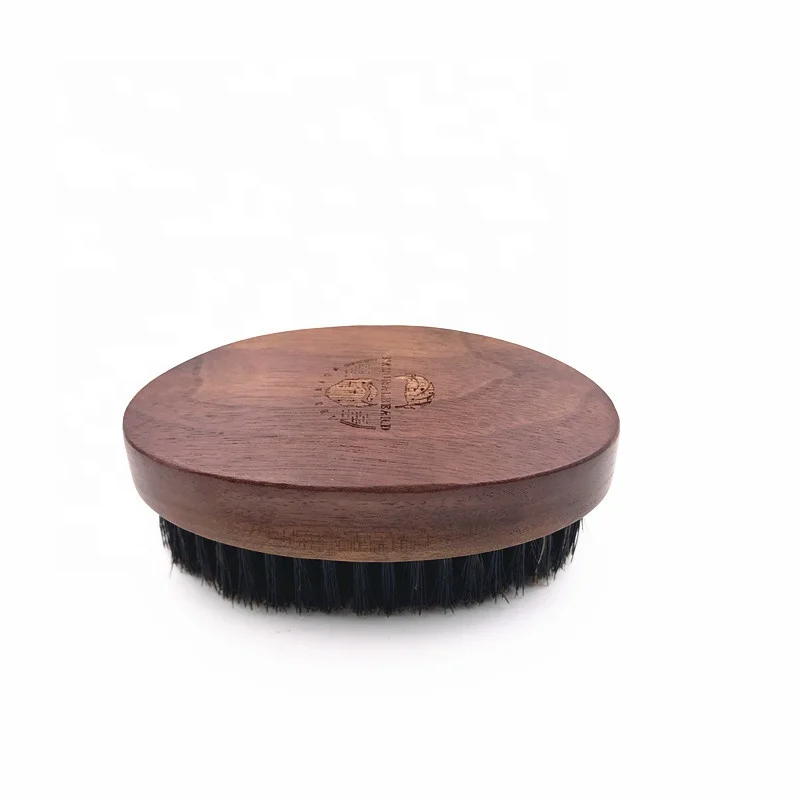 

High Quality 100% Natural Boar Bristle Wooden Beard Brush And Custom Beard Brush And Black Walnut Oval Brush Wholesale, Brown,black,red,blue,etc.