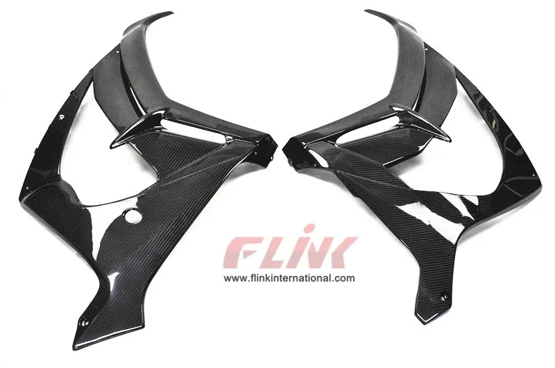 Carbon Fiber Mid Lower Fairing Cowl For 2016 Kawasaki Zx10r Zx10 Ninja