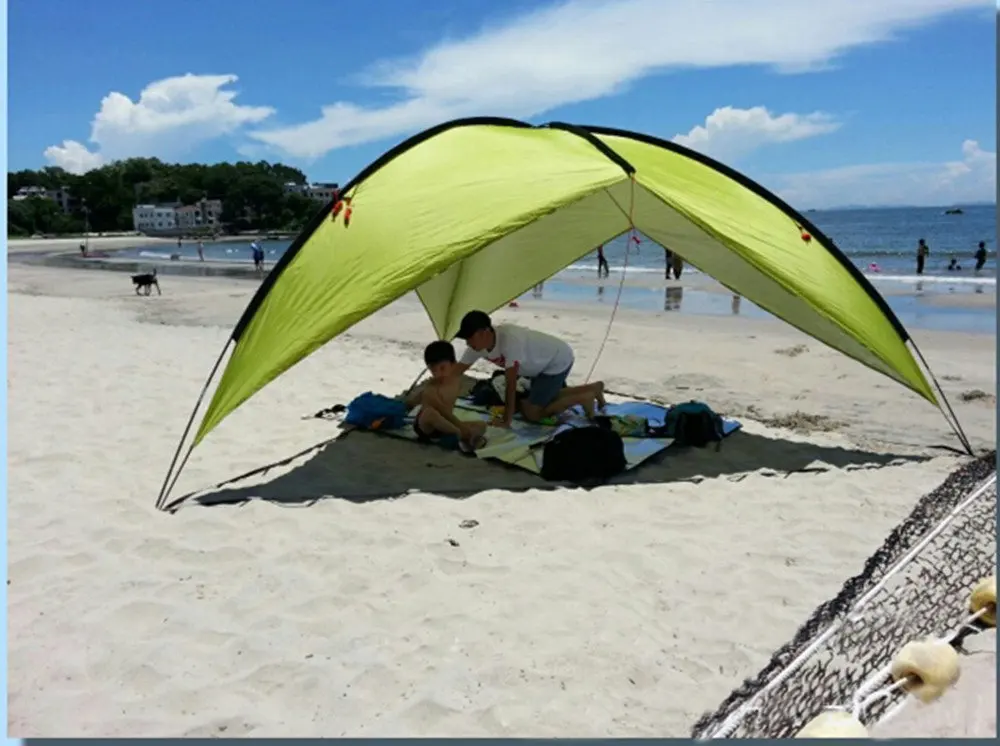 Camping Pop Up Canopy Find Deals On Get Quotations Beach Tent Canopy Sun Shelter Pop Up 3 8 People Large