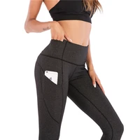 

Wholesale custom high waist elastic women gym running fitness yoga pants leggings with pockets