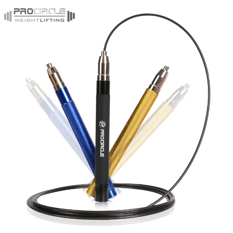 

Adjustable Jump Rope Speed Steel Wire Skipping Jump Rope, Black;blue;gold;also can customized